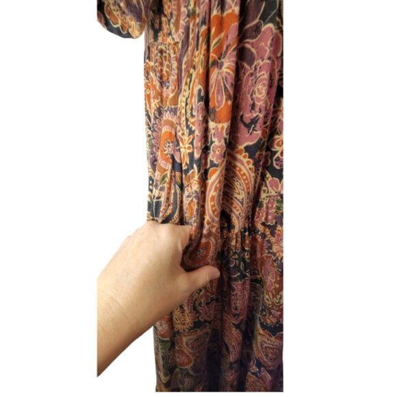 Natural Life Rebecca ButterSoft Midi Dress Boho Cottagecore POCKETS Size L - Picture 12 of 12